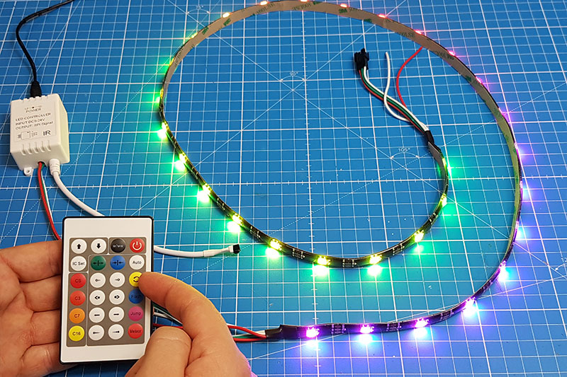Comment gérer les animations et la couleurs du contrôleur LED PIXEL